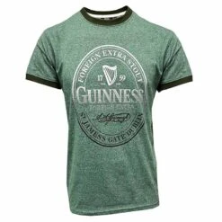 Guinness Men's Label T-Shirt Green Grindle