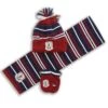 Galway Kids' Alex Hat, Scarf And Glove Set Marine / Maroon