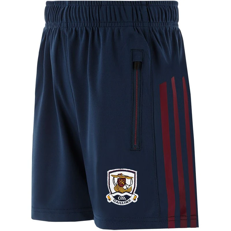 Galway GAA Kids' Dolmen Training Shorts Marine / Red / White