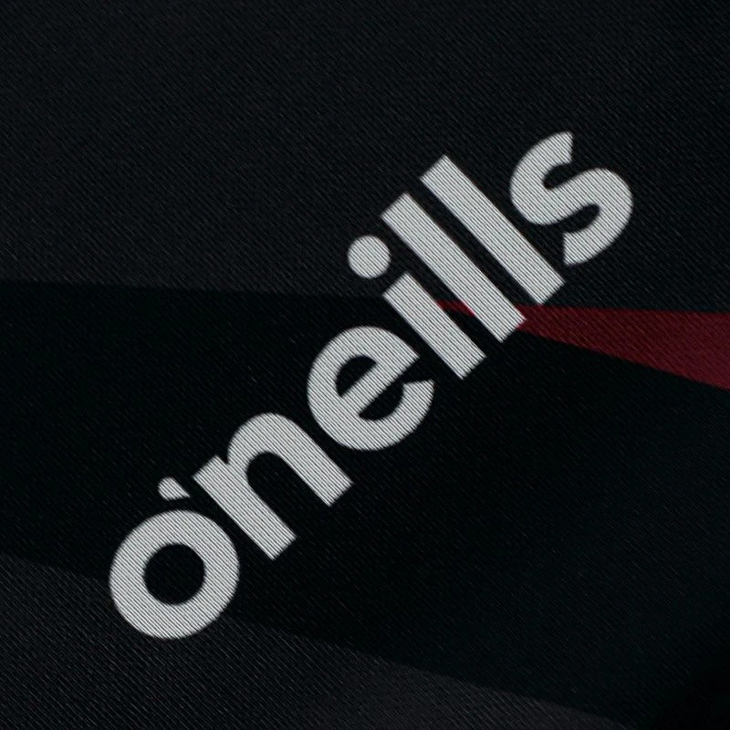 Galway GAA Kids' Short Sleeve Training Top Black / Maroon - Image 4