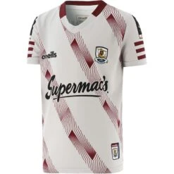 Galway GAA Kids' Short Sleeve Training Top Grey / Maroon