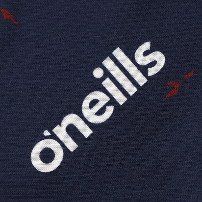 Galway GAA Hurling Kids' Short Sleeve Training Top Marine / Maroon - Image 4