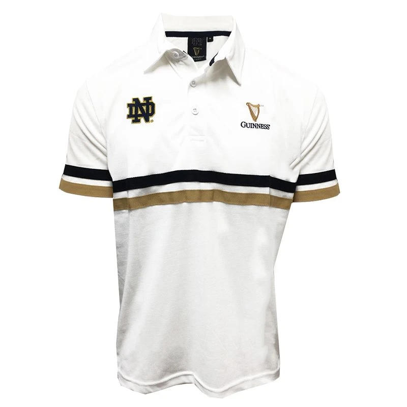 Guinness Men's Notre Dame Performance Polo White - Image 2