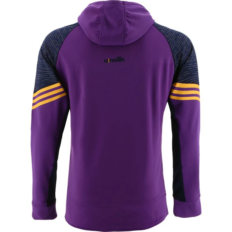 Wexford GAA Men's Harlem Technical Fleece Overhead Hoodie Purple / Marine / Amber - Image 2