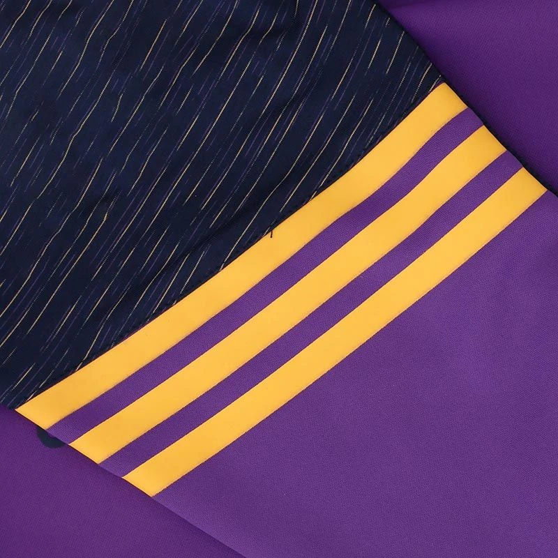 Wexford GAA Men's Harlem Technical Fleece Overhead Hoodie Purple / Marine / Amber - Image 5