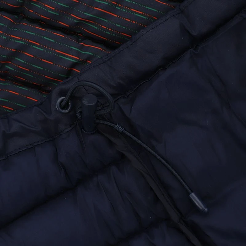 Carlow GAA Kids' Harlem Hooded Padded Gilet Marine / Bottle / Red - Image 7