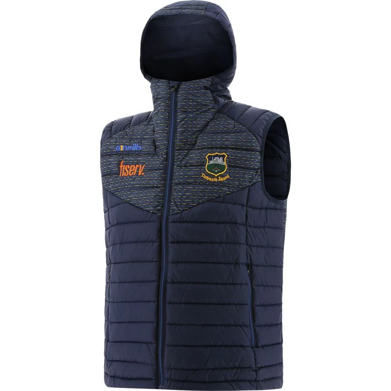 Tipperary GAA Kids' Harlem Hooded Padded Gilet Marine / Royal / Amber