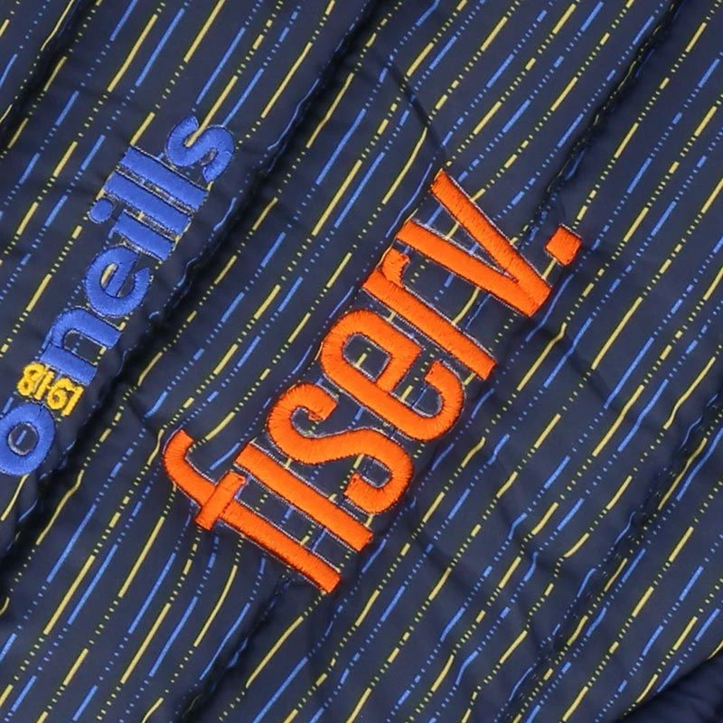 Tipperary GAA Kids' Harlem Hooded Padded Gilet Marine / Royal / Amber - Image 4