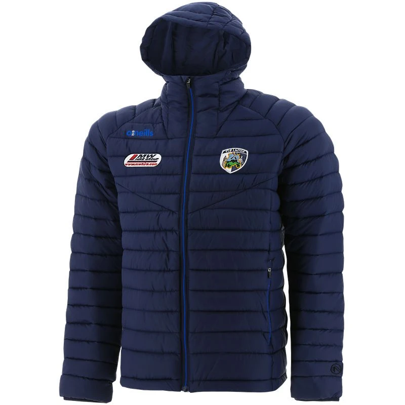 Laois GAA Kids' Harlem Hooded Padded Jacket Marine / Royal / White