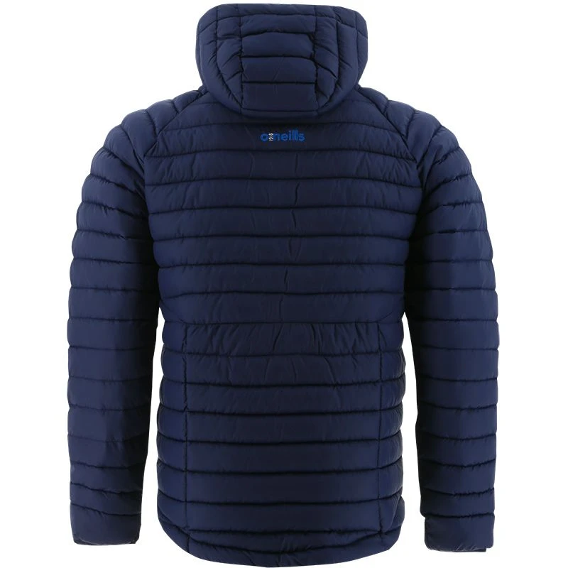 Laois GAA Kids' Harlem Hooded Padded Jacket Marine / Royal / White - Image 2