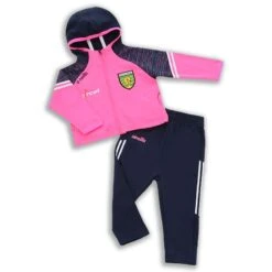 Donegal GAA Kids' Harlem Full Zip Infant Suit Pink / Marine / White