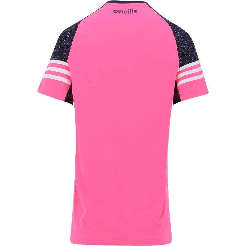 Louth GAA Kids' Harlem T-Shirt Pink / Marine / White - Image 2