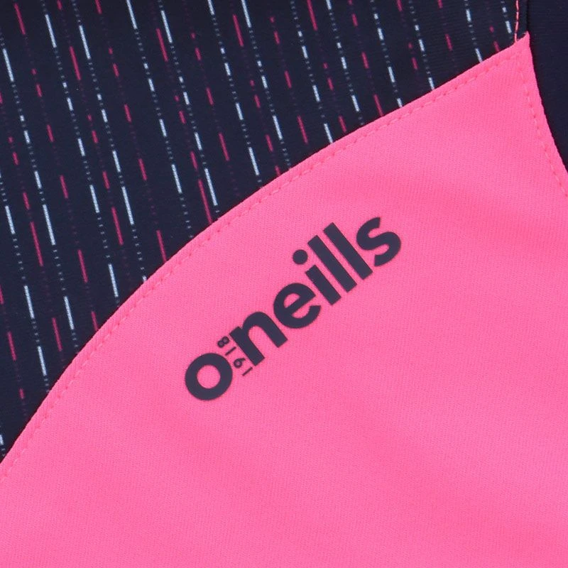 Louth GAA Kids' Harlem T-Shirt Pink / Marine / White - Image 3