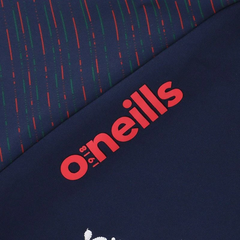 Mayo GAA Kids' Harlem Hybrid Half Zip Top Marine / Bottle / Red - Image 3