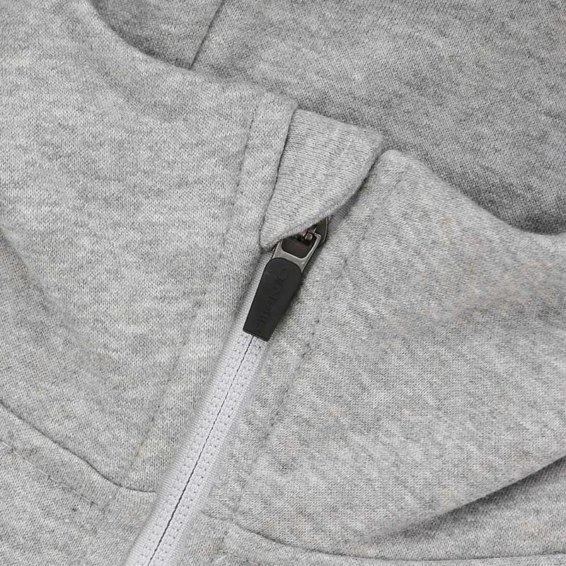 Men's Henry Fleece Full Zip Hoodie Grey - Image 4