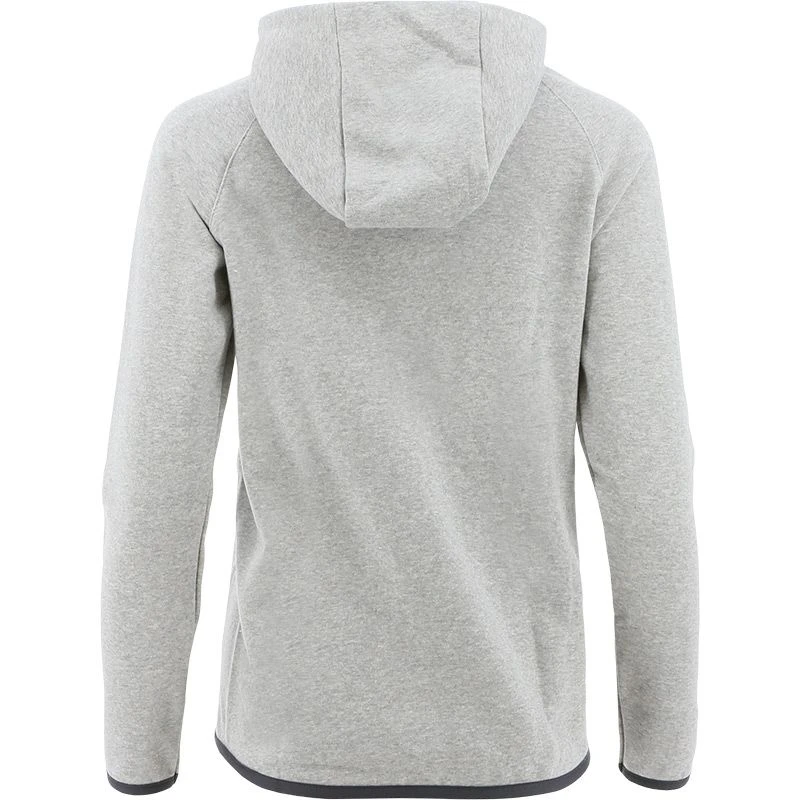 Women's Henry Fleece Full Zip Hoodie Grey - Image 4