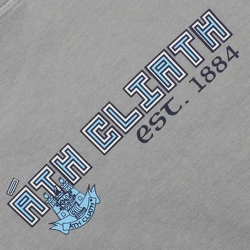 Dublin GAA Men's Highlander Ath Cliath Fleece Pullover Hoodie Grey - Image 3