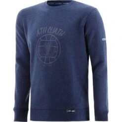 Dublin GAA Men's Highlander Ball Crew Neck Fleece Sweatshirt Marine