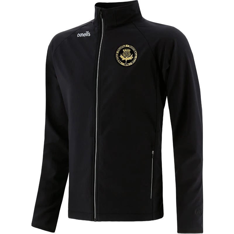Men's Idaho Soft Shell Full Zip Jacket Black - Image 4