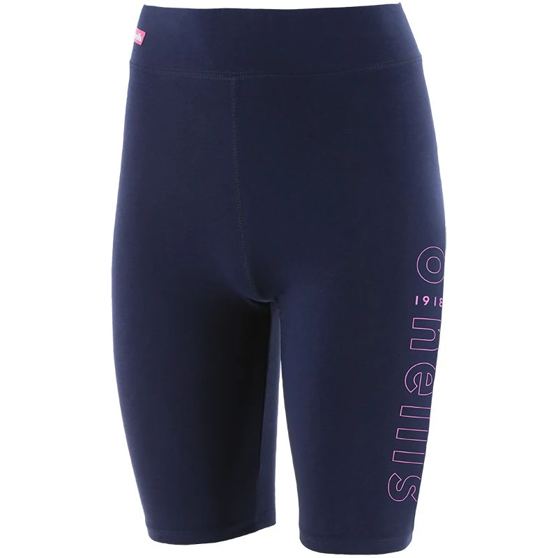 Women's Katalina Cotton Cycling Shorts Marine / Pink - Image 3