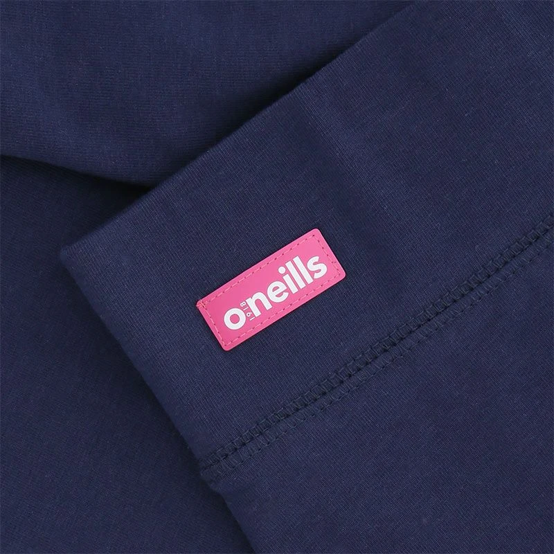 Women's Katalina Cotton Cycling Shorts Marine / Pink - Image 4