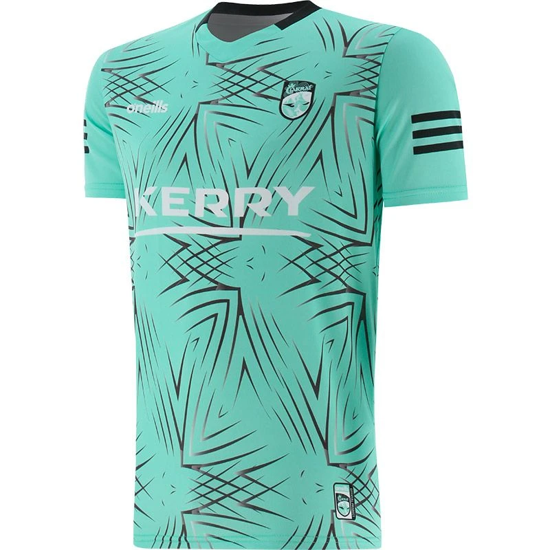 Kerry GAA Short Sleeve Training Top Green / Dark Grey