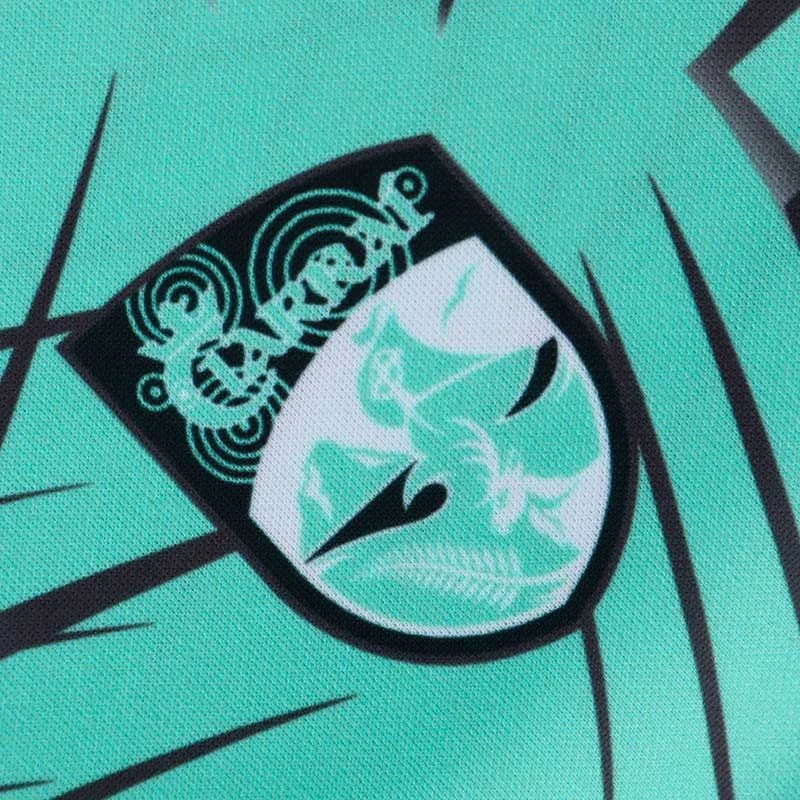 Kerry GAA Short Sleeve Training Top Green / Dark Grey - Image 3