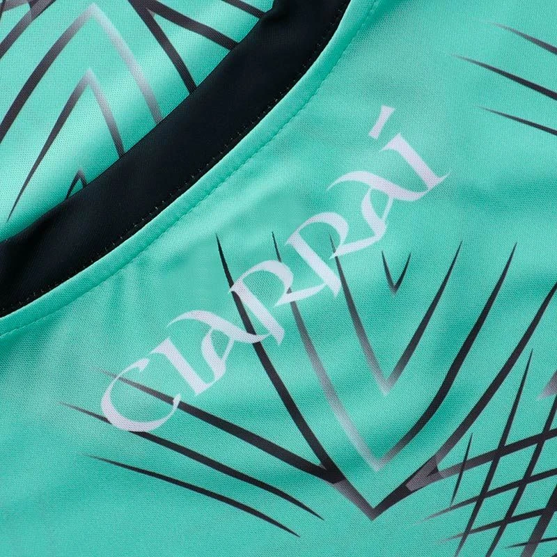 Kerry GAA Short Sleeve Training Top Green / Dark Grey - Image 5