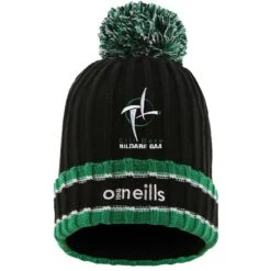 Kildare GAA Darcy Bobble Hat Black / Green / White