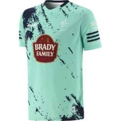 Kildare GAA Kids' Short Sleeve Training Top Mint / Marine