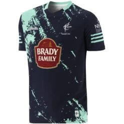 Kildare GAA Kids' Short Sleeve Training Top Marine / Mint