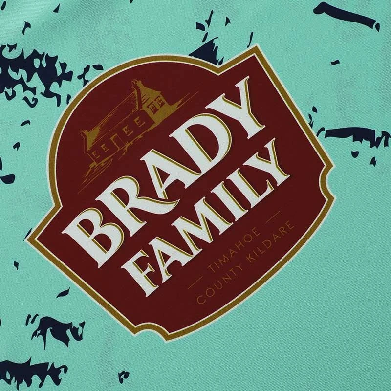 Kildare GAA Kids' Short Sleeve Training Top Mint / Marine - Image 5