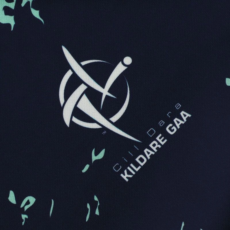 Kildare GAA Kids' Short Sleeve Training Top Marine / Mint - Image 3