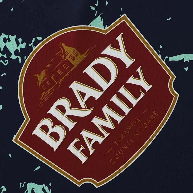 Kildare GAA Kids' Short Sleeve Training Top Marine / Mint - Image 6