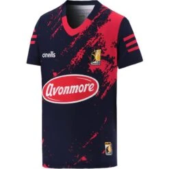 Kilkenny GAA Kids' Short Sleeve Training Top Marine / Red