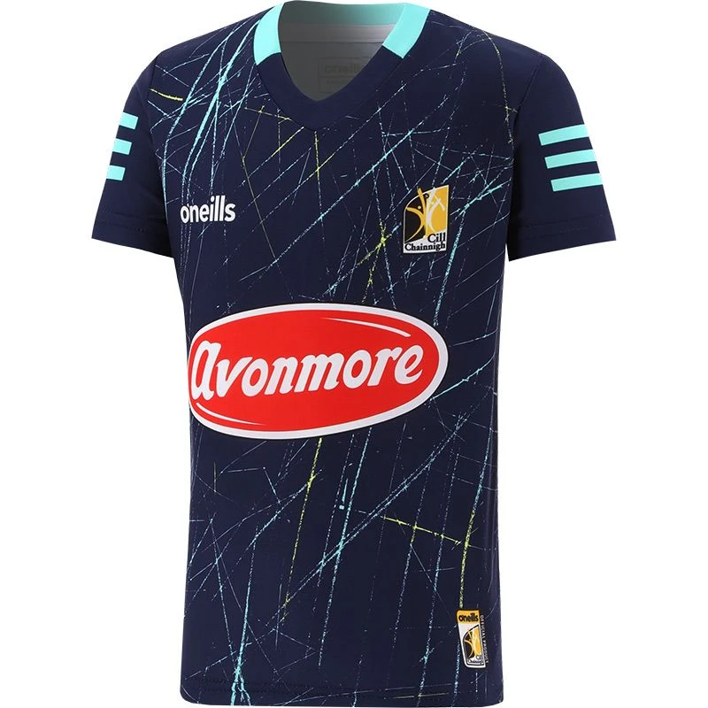 Kilkenny GAA Kids' Short Sleeve Training Top Marine / Green