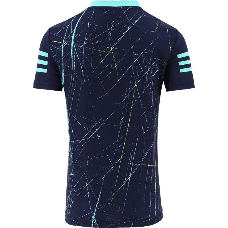 Kilkenny GAA Kids' Short Sleeve Training Top Marine / Green - Image 2