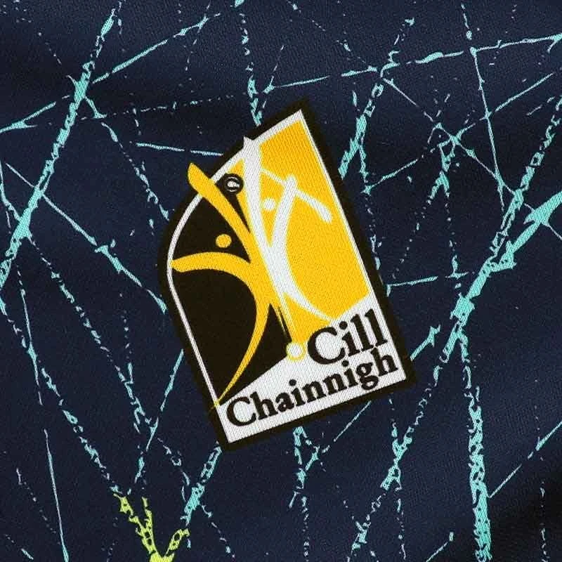 Kilkenny GAA Kids' Short Sleeve Training Top Marine / Green - Image 3