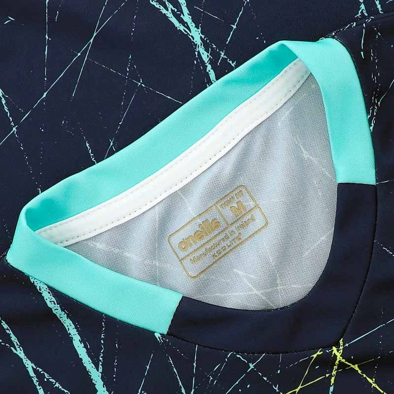 Kilkenny GAA Kids' Short Sleeve Training Top Marine / Green - Image 5