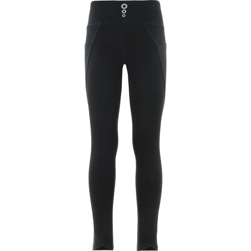 Kids' Kora 7/8 Leggings Black / Silver - Image 3