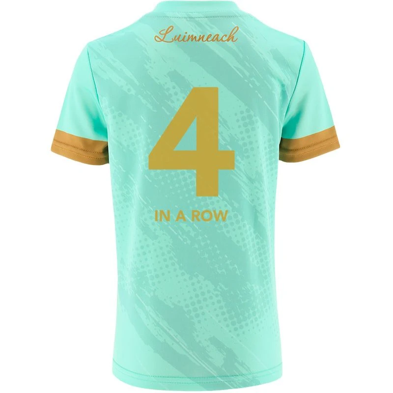 Limerick GAA Kids' '4 In A Row' Champions Goalkeeper Jersey 2023 - Image 2
