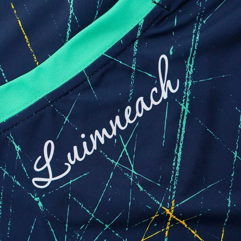 Limerick GAA Short Sleeve Training Top Marine / Green - Image 5