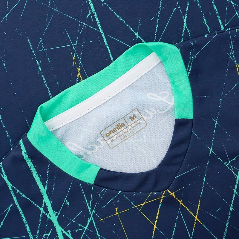 Limerick GAA Kids' Short Sleeve Training Top Marine / Green - Image 7