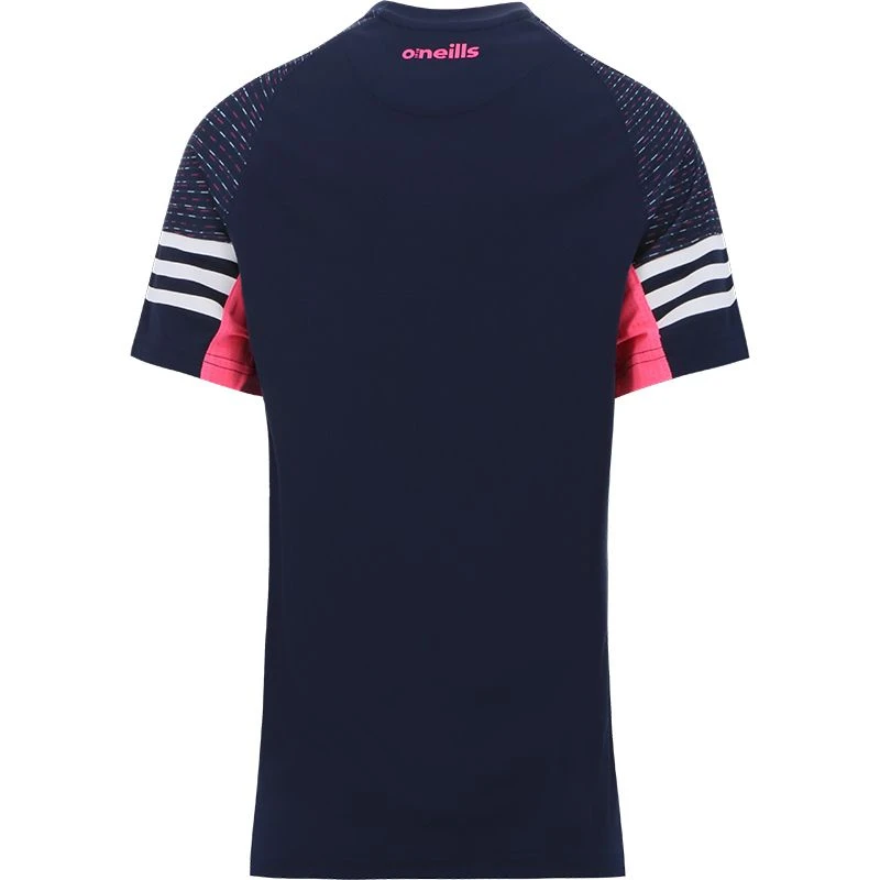 Longford GAA Women's Harlem T-Shirt Marine / Pink / White - Image 2