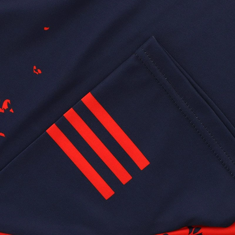 Longford GAA Hurling Kids' Short Sleeve Training Top Marine / Red - Image 7