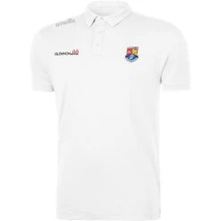 Longford GAA Men's Pima Cotton Polo Shirt White