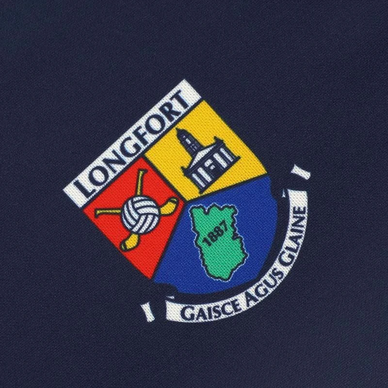 Longford GAA Player Fit Short Sleeve Training Top Marine - Image 3