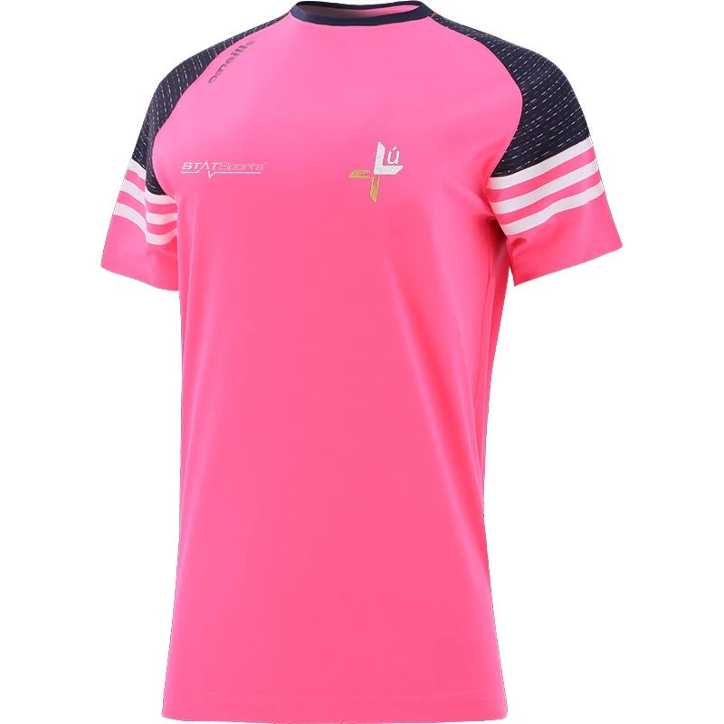 Louth GAA Kids' Harlem T-Shirt Pink / Marine / White