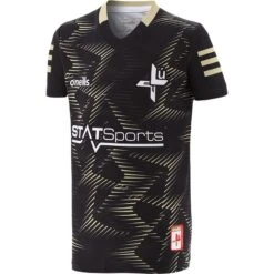 Louth GAA Kids' Short Sleeve Training Top Black / Gold