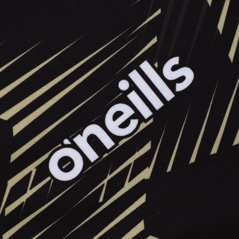 Louth GAA Kids' Short Sleeve Training Top Black / Gold - Image 3